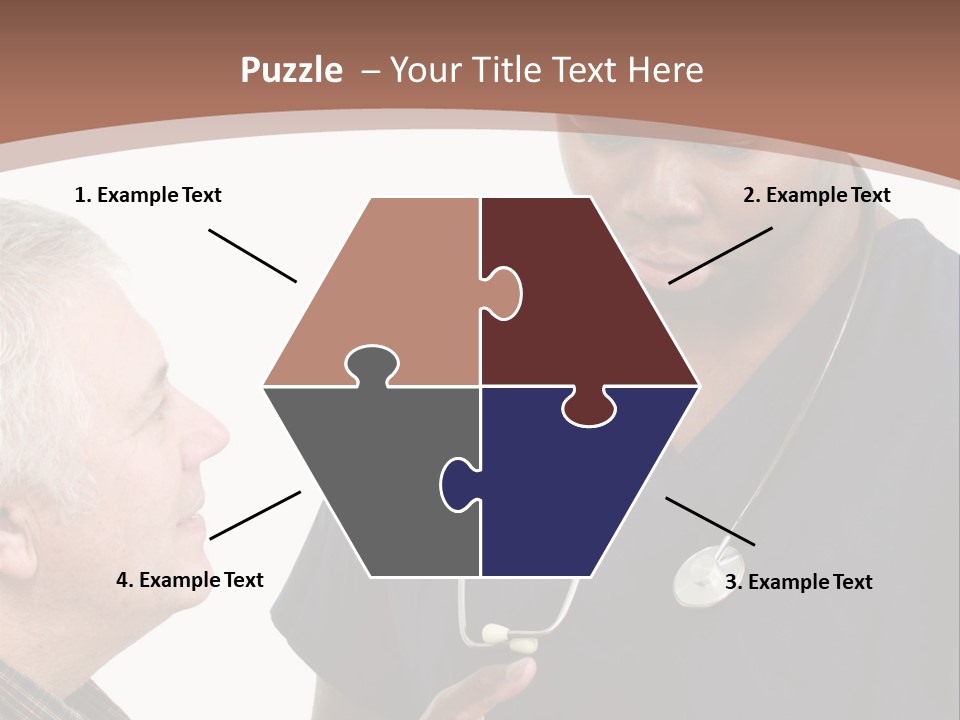 Employee Tablet Man PowerPoint Template