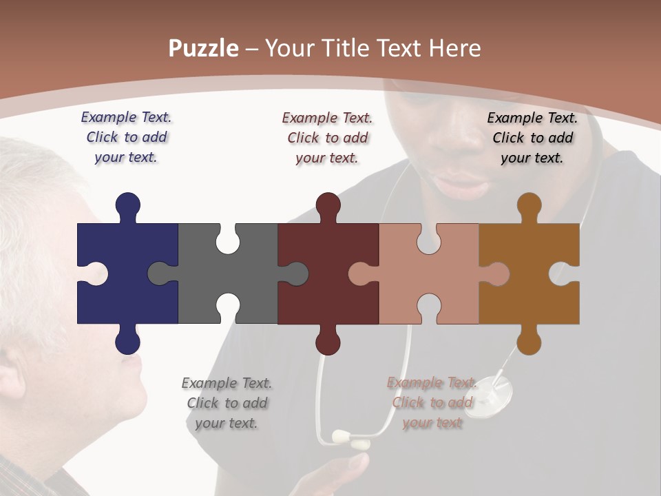 Employee Tablet Man PowerPoint Template