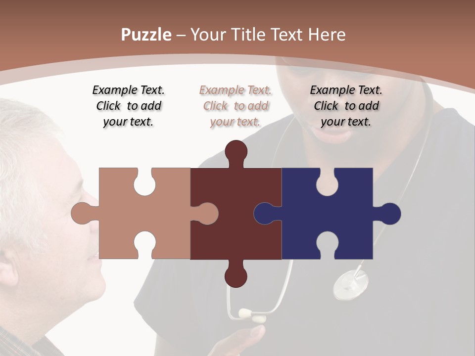 Employee Tablet Man PowerPoint Template