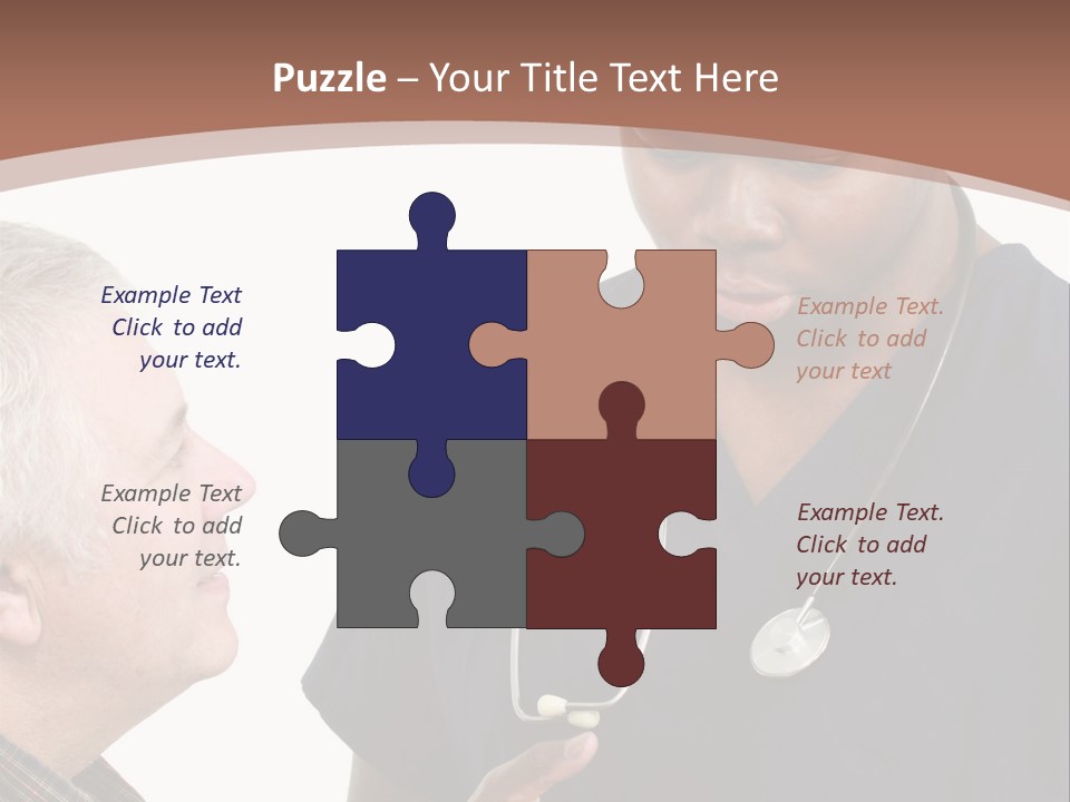 Employee Tablet Man PowerPoint Template