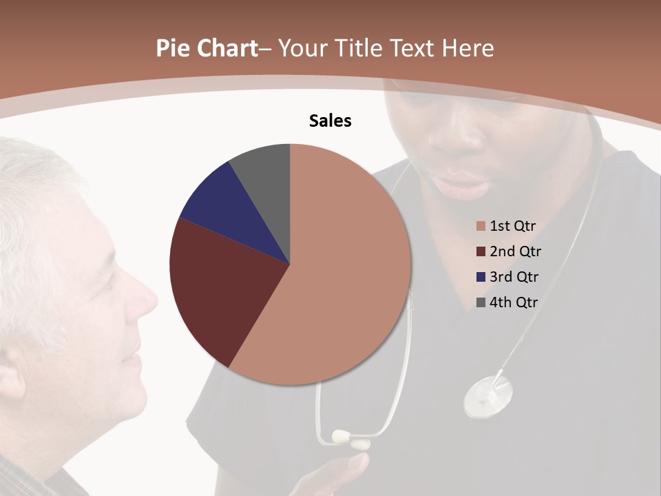 Employee Tablet Man PowerPoint Template