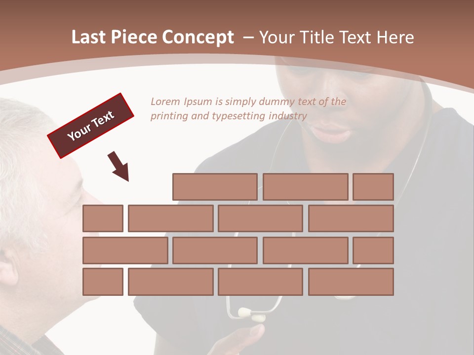 Employee Tablet Man PowerPoint Template