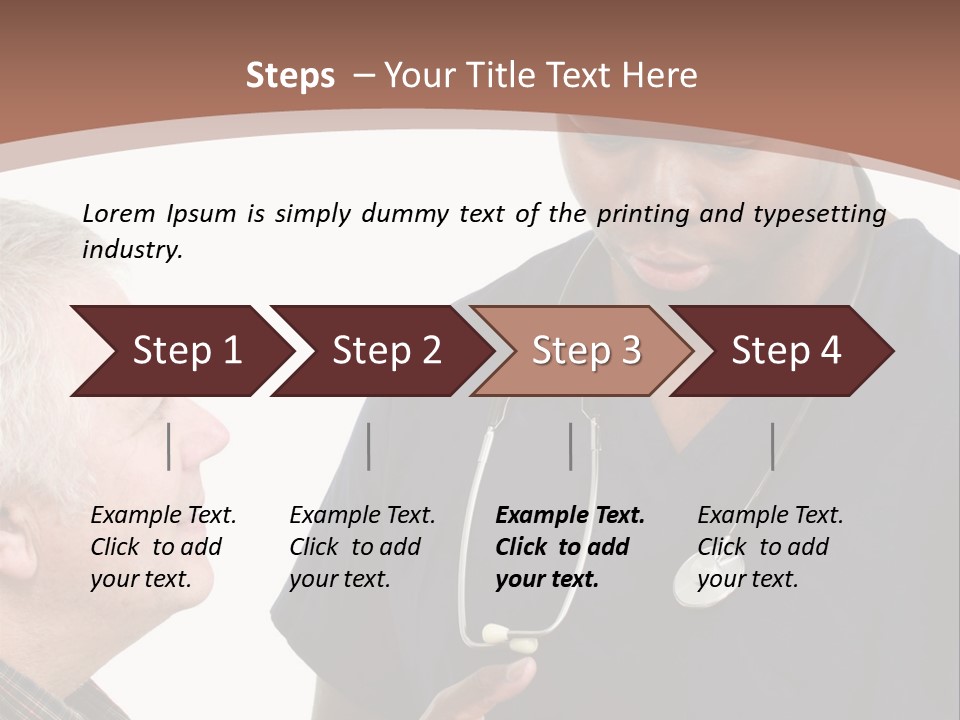 Employee Tablet Man PowerPoint Template