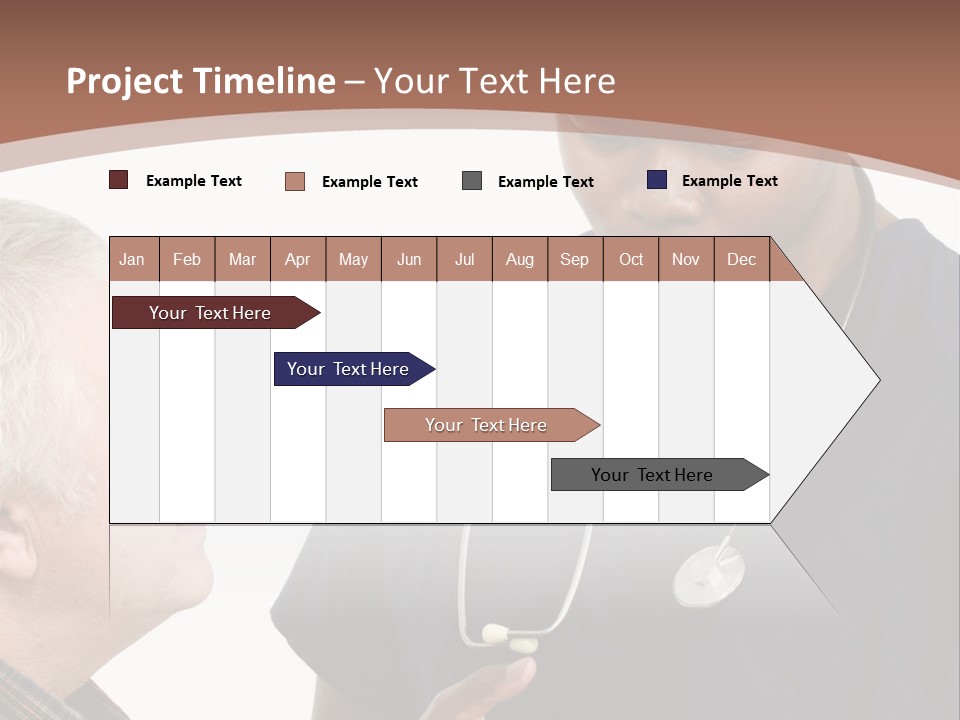 Employee Tablet Man PowerPoint Template