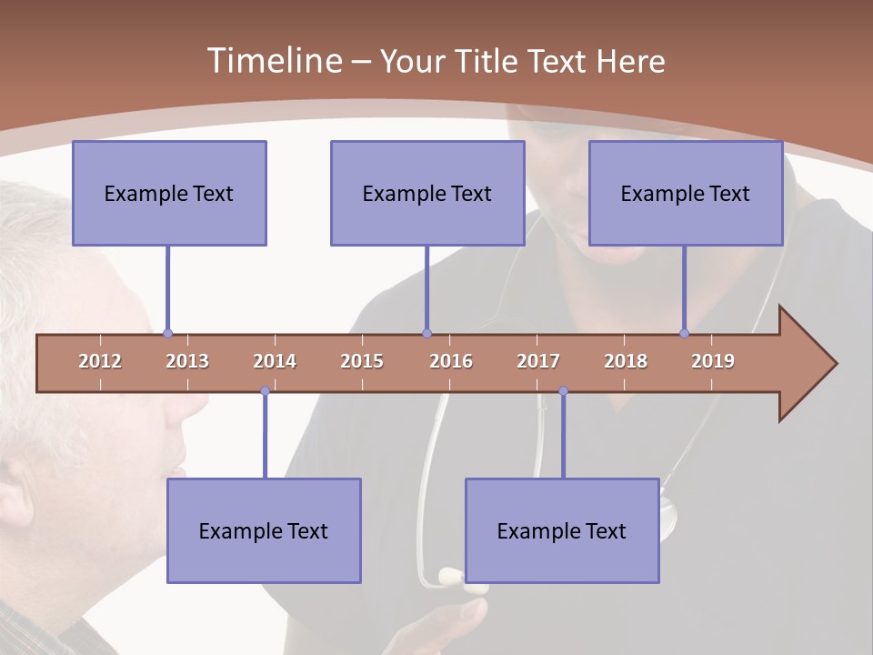 Employee Tablet Man PowerPoint Template