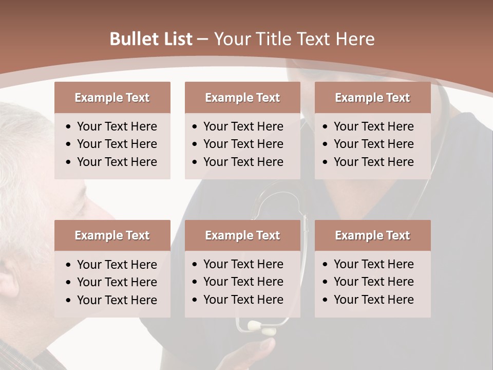 Employee Tablet Man PowerPoint Template
