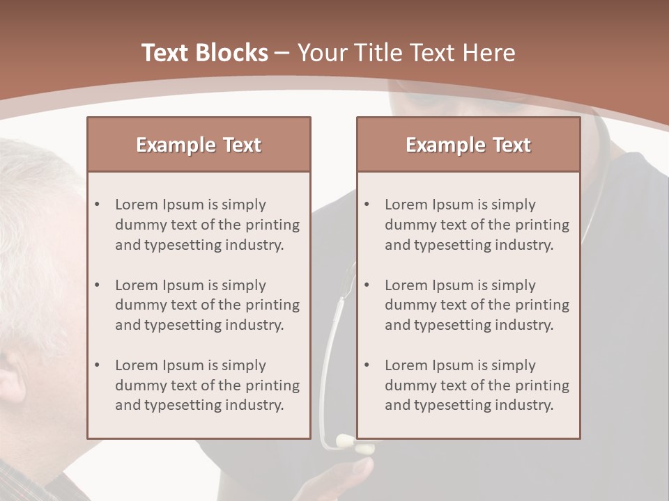 Employee Tablet Man PowerPoint Template