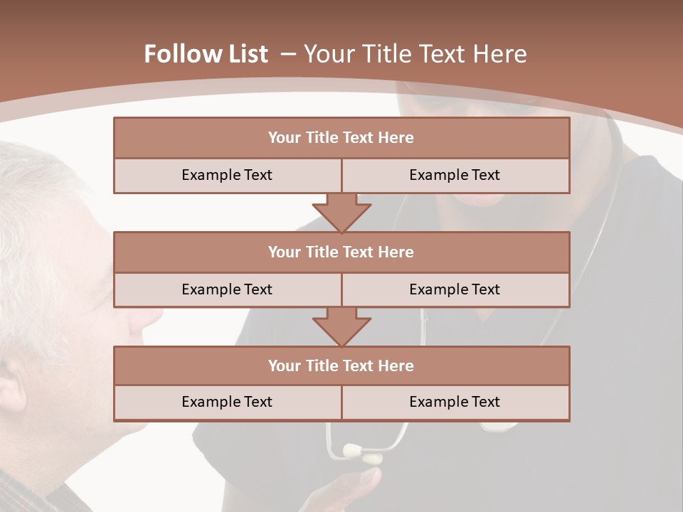 Employee Tablet Man PowerPoint Template