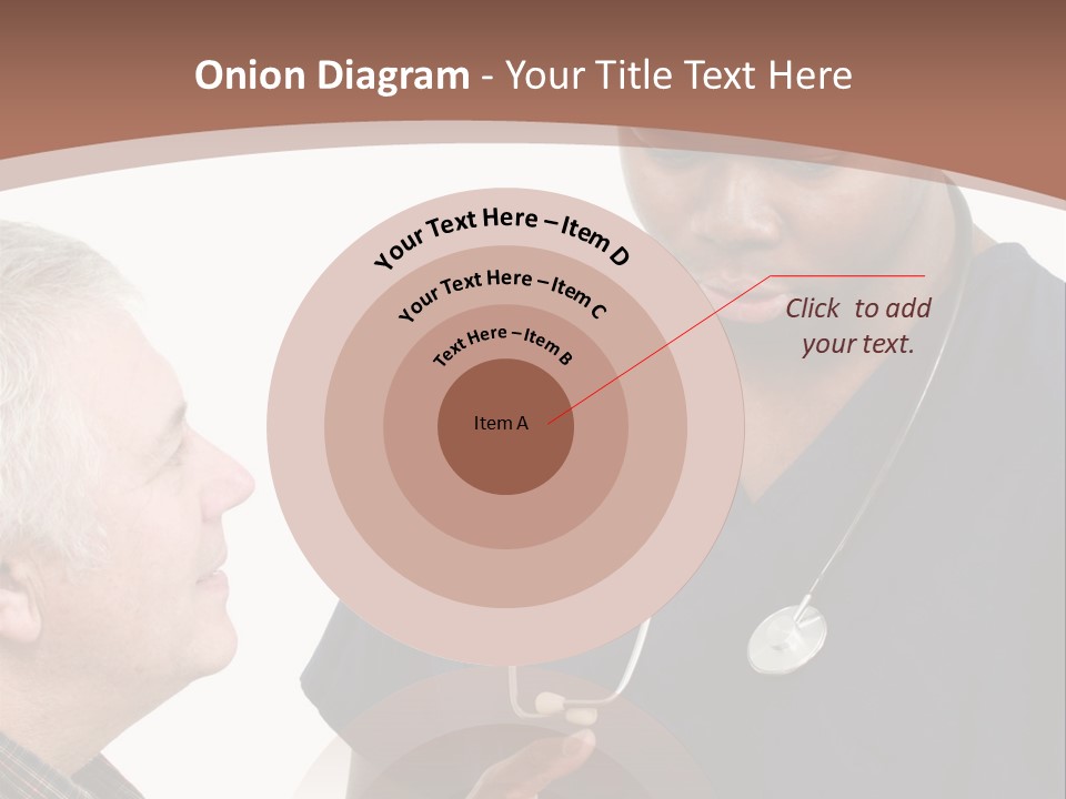 Employee Tablet Man PowerPoint Template