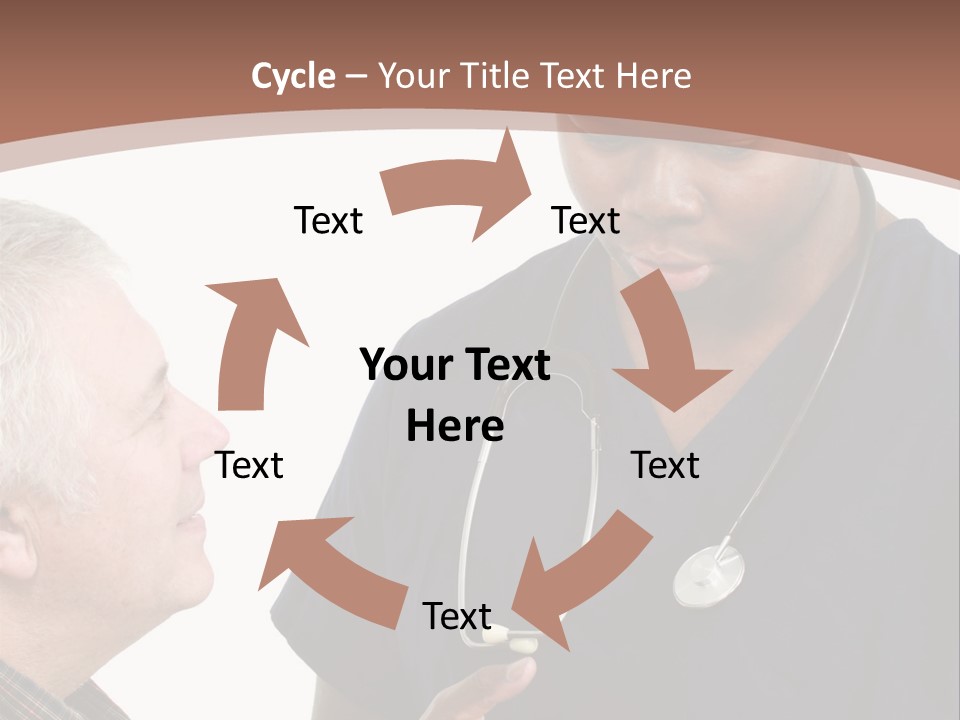 Employee Tablet Man PowerPoint Template