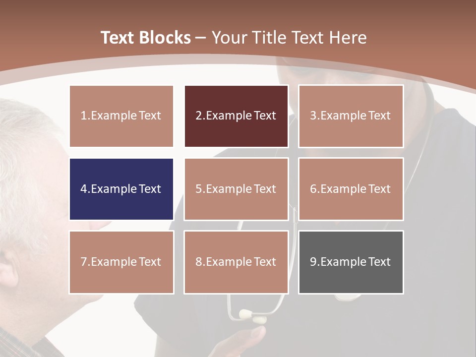 Employee Tablet Man PowerPoint Template