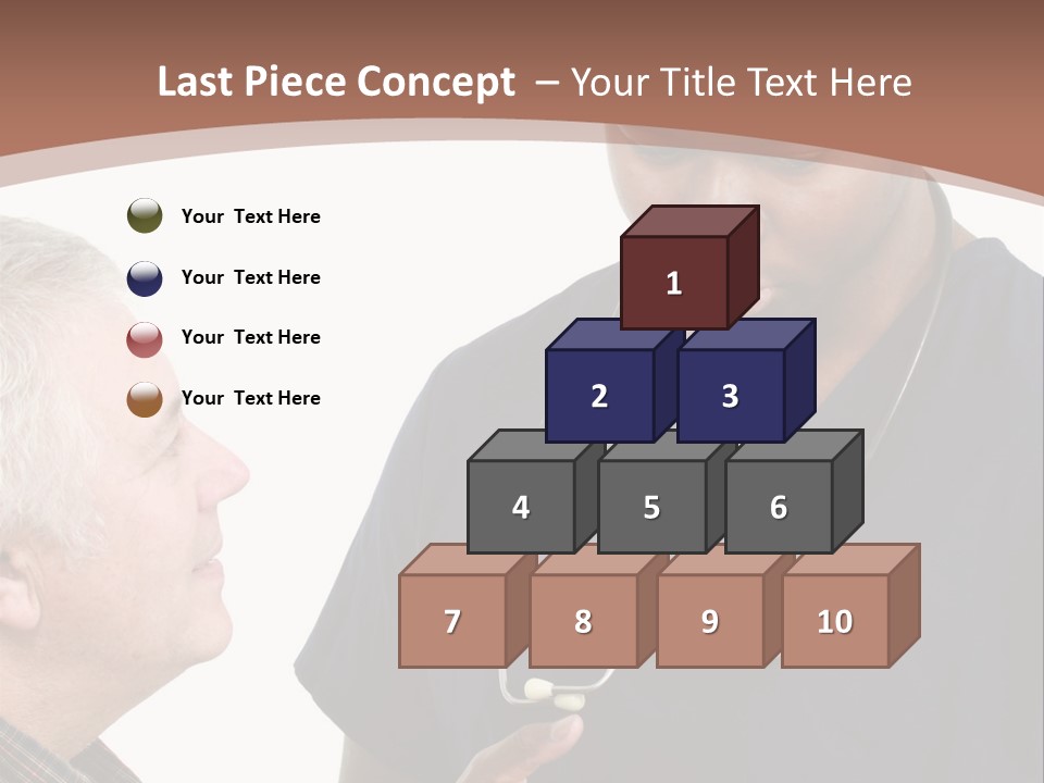 Employee Tablet Man PowerPoint Template