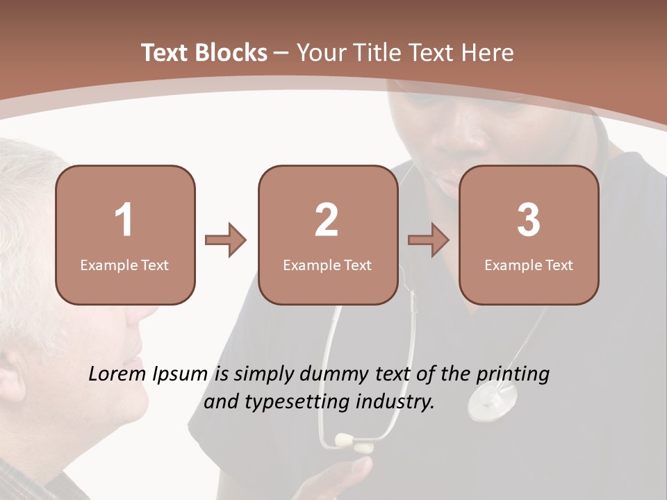 Employee Tablet Man PowerPoint Template