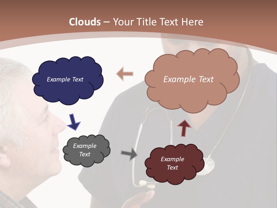 Employee Tablet Man PowerPoint Template