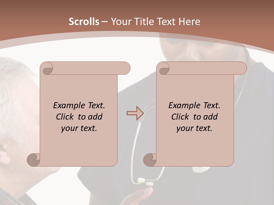 Employee Tablet Man PowerPoint Template