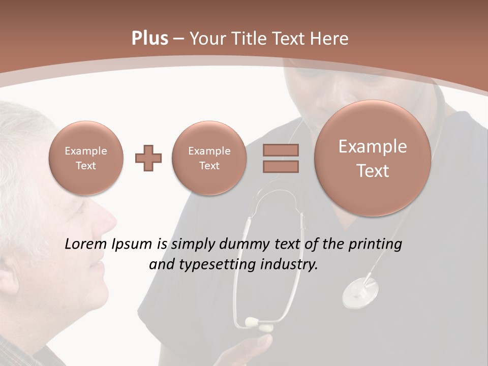 Employee Tablet Man PowerPoint Template