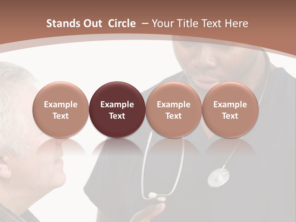 Employee Tablet Man PowerPoint Template