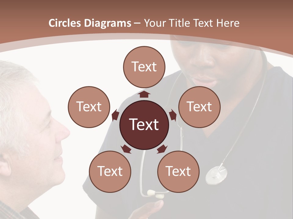 Employee Tablet Man PowerPoint Template