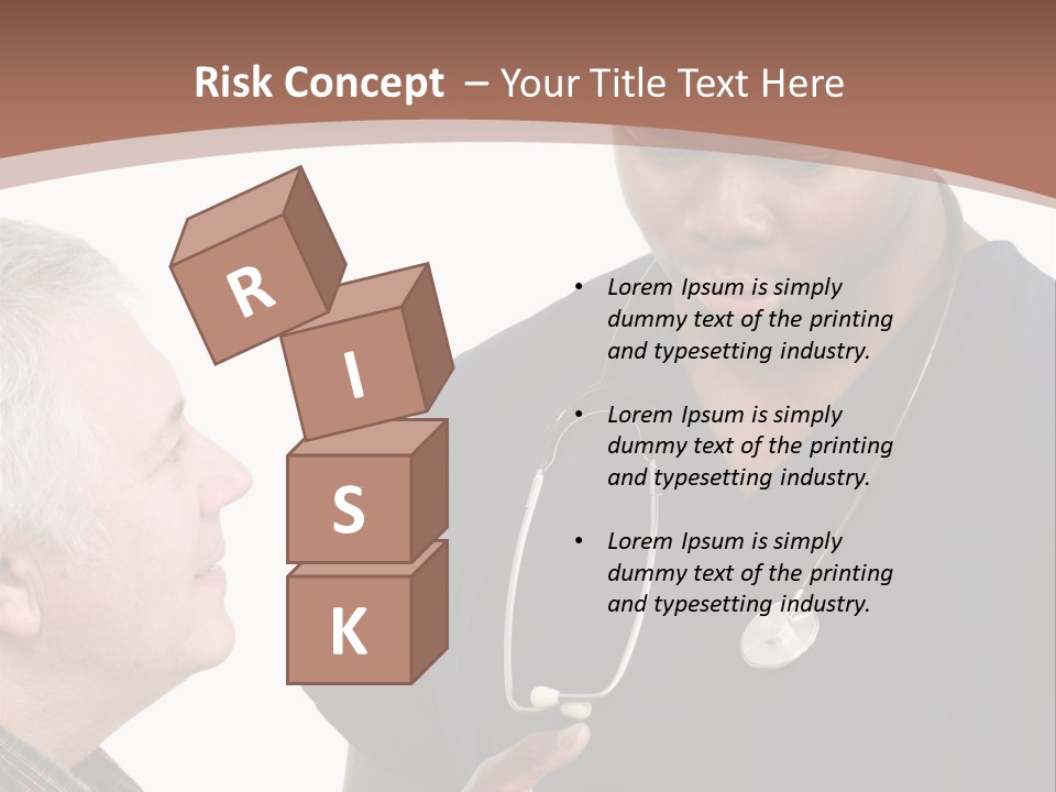 Employee Tablet Man PowerPoint Template