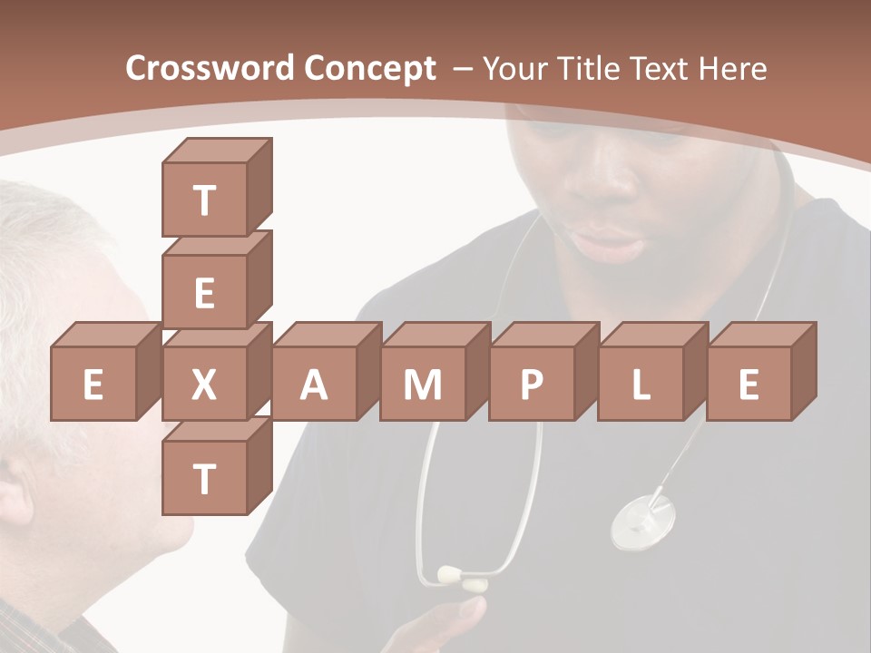 Employee Tablet Man PowerPoint Template