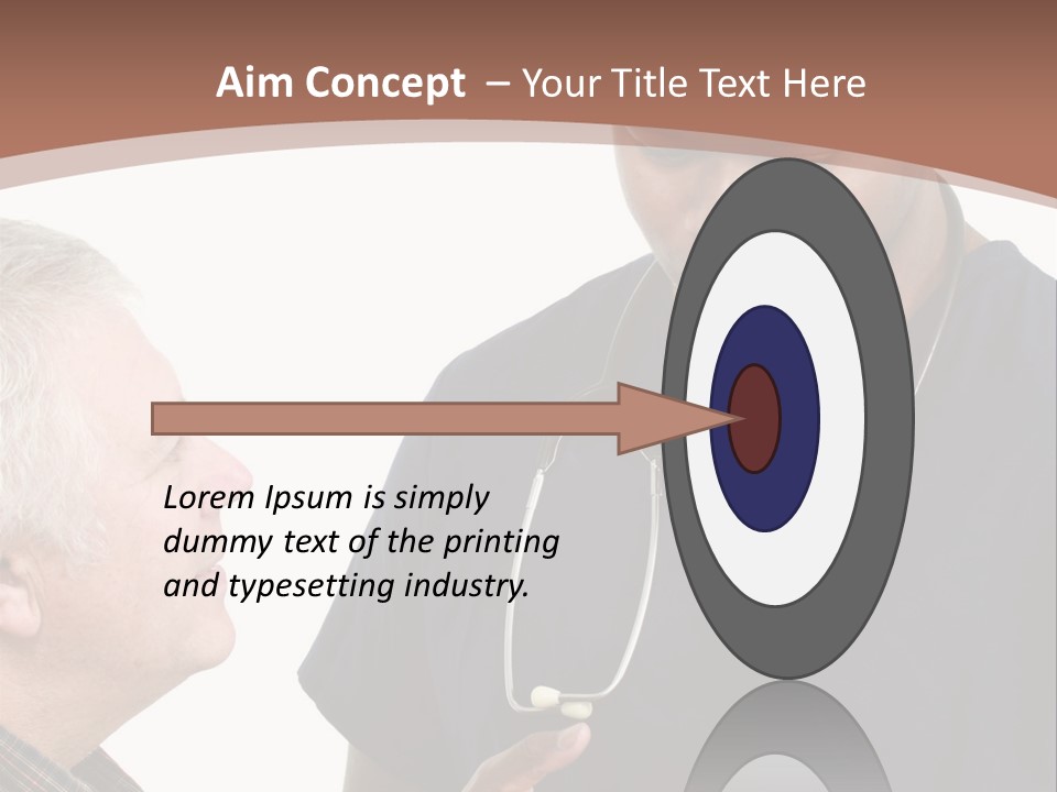 Employee Tablet Man PowerPoint Template