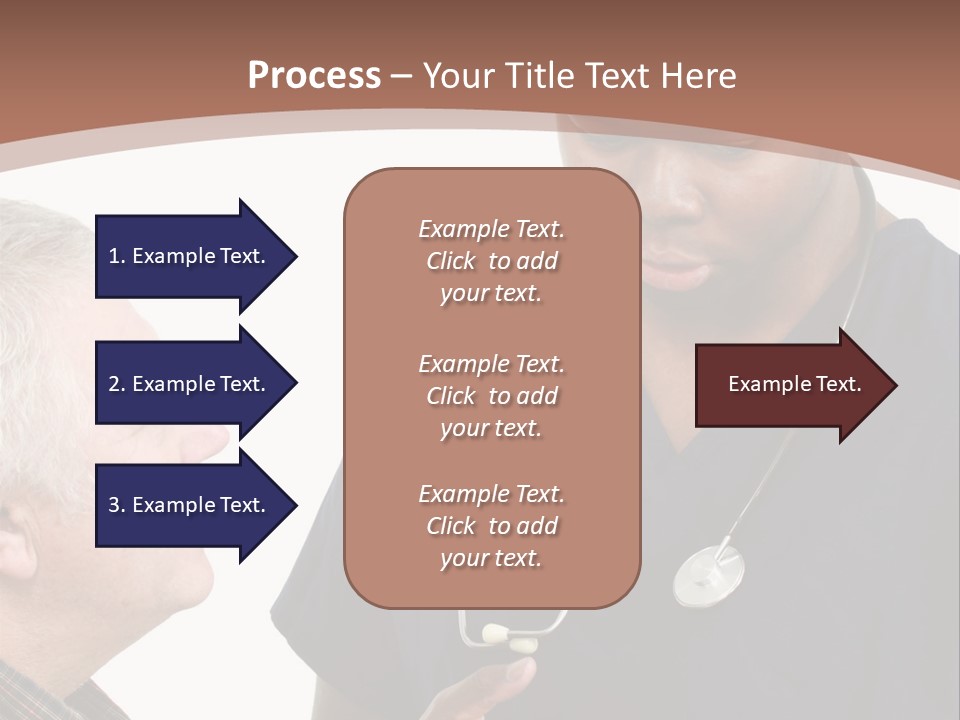 Employee Tablet Man PowerPoint Template