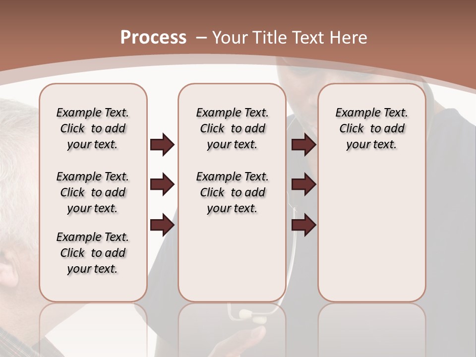 Employee Tablet Man PowerPoint Template