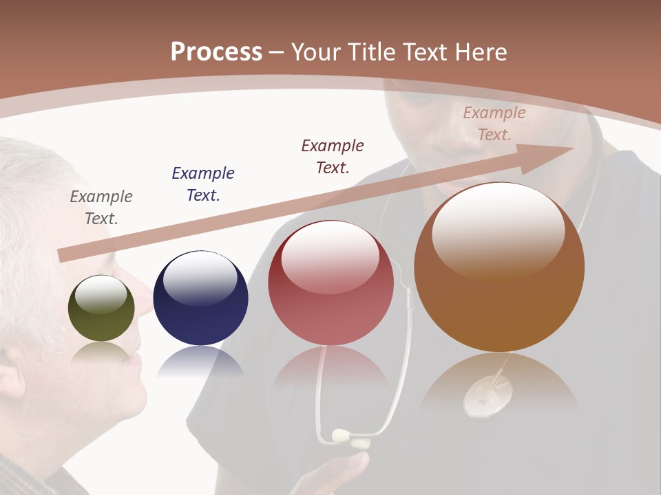 Employee Tablet Man PowerPoint Template