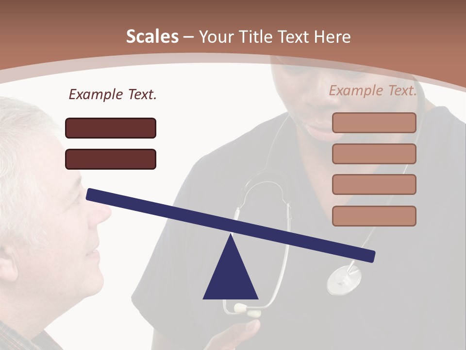 Employee Tablet Man PowerPoint Template