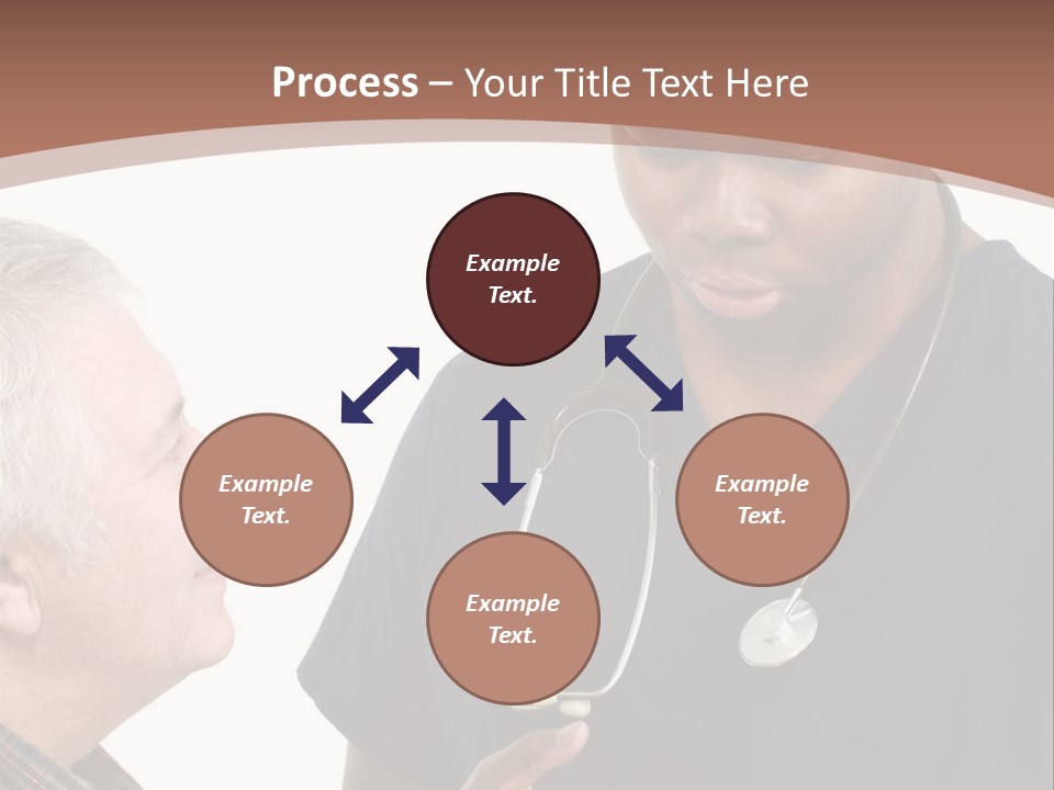 Employee Tablet Man PowerPoint Template