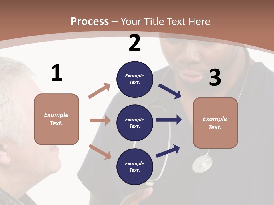 Employee Tablet Man PowerPoint Template