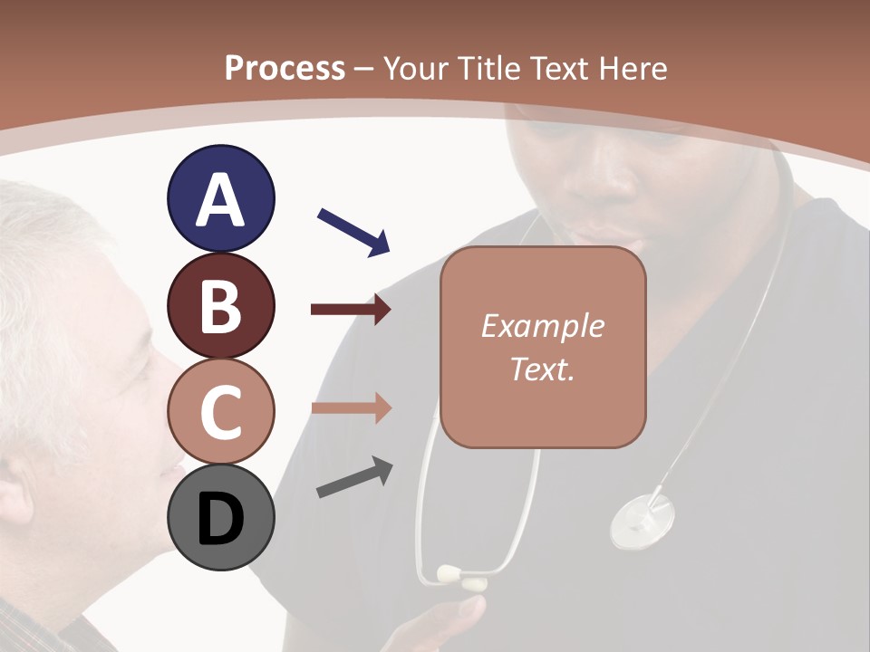 Employee Tablet Man PowerPoint Template