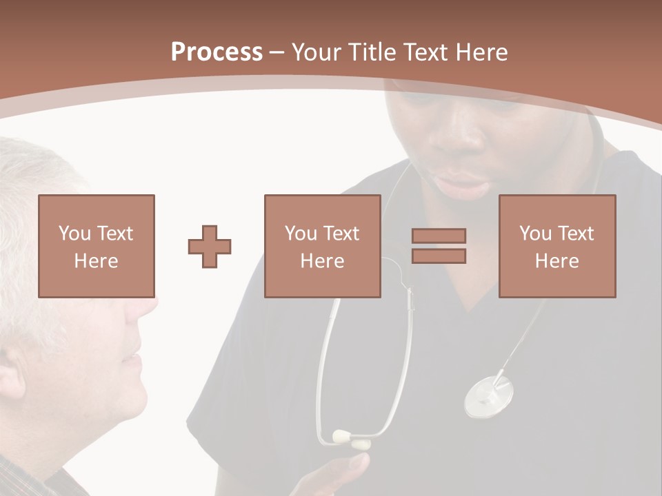Employee Tablet Man PowerPoint Template