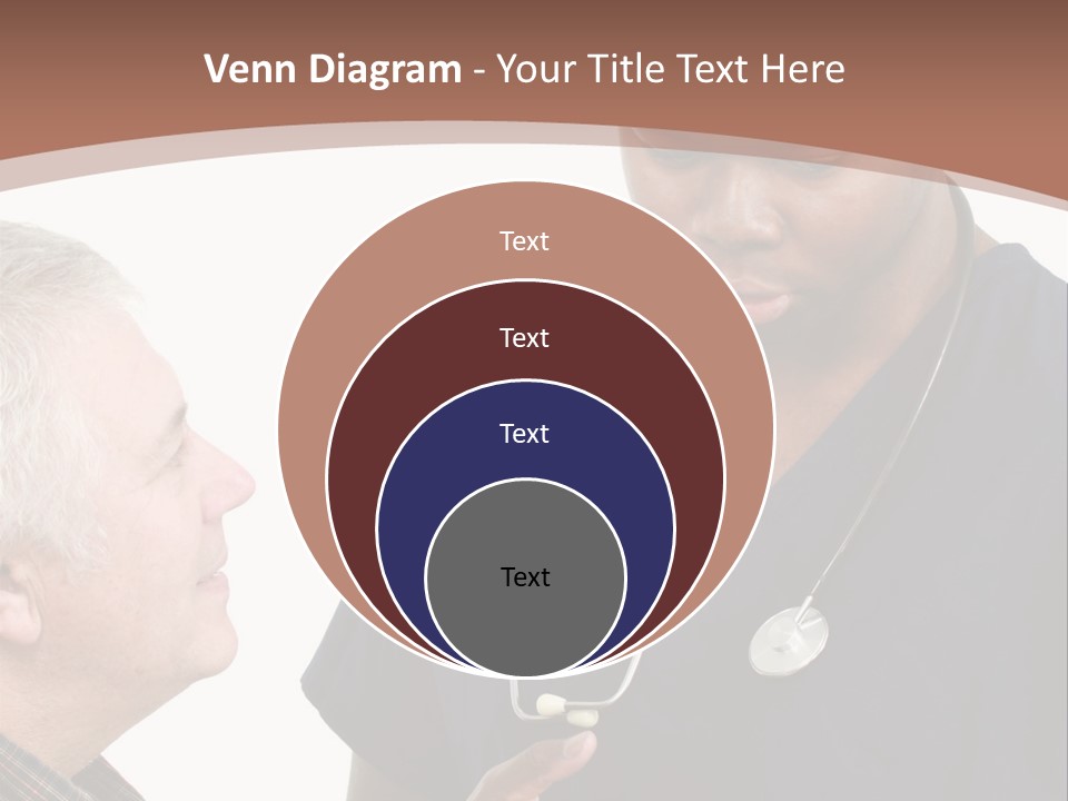 Employee Tablet Man PowerPoint Template