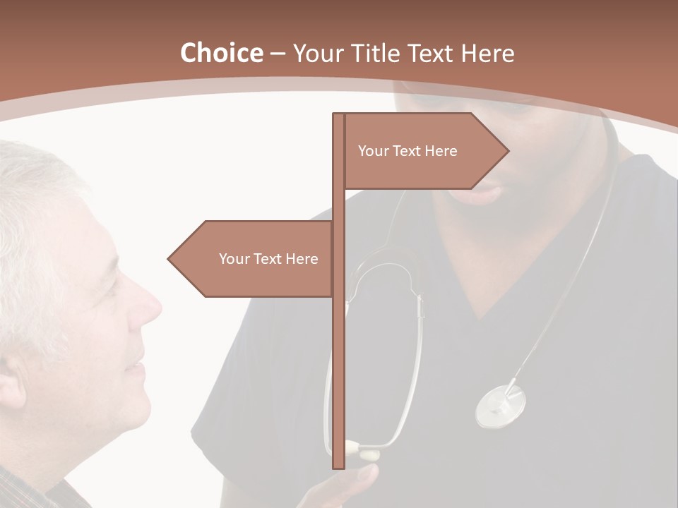 Employee Tablet Man PowerPoint Template