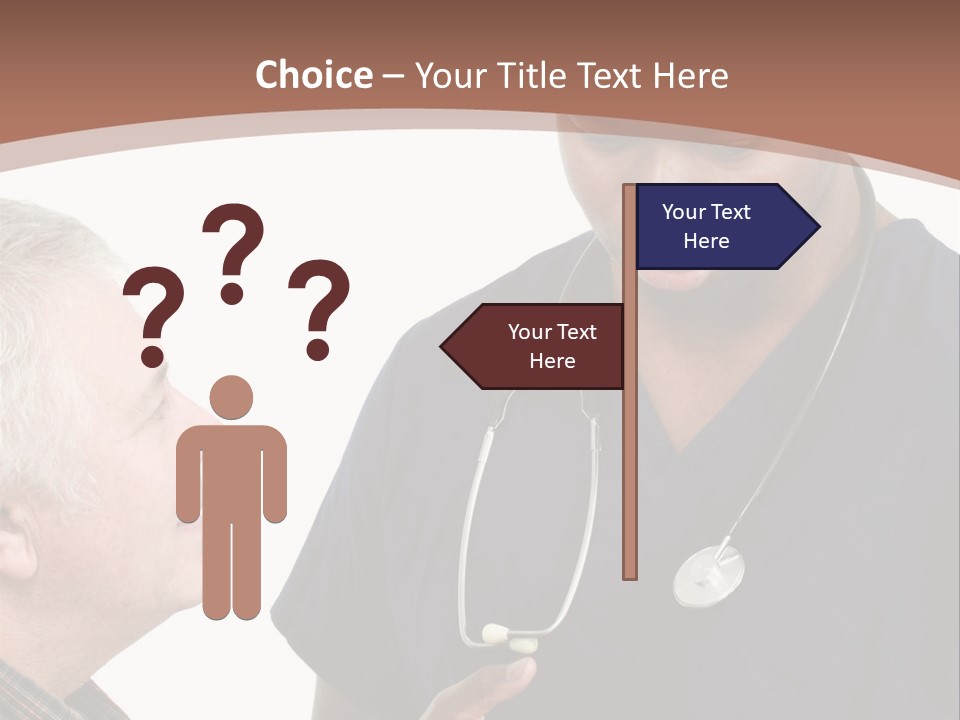 Employee Tablet Man PowerPoint Template