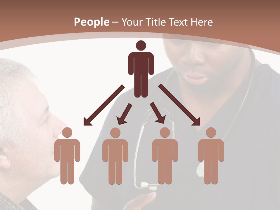 Employee Tablet Man PowerPoint Template
