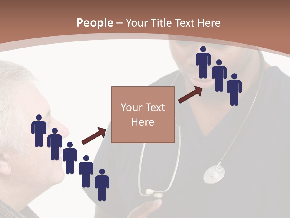 Employee Tablet Man PowerPoint Template