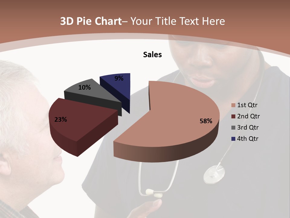 Employee Tablet Man PowerPoint Template
