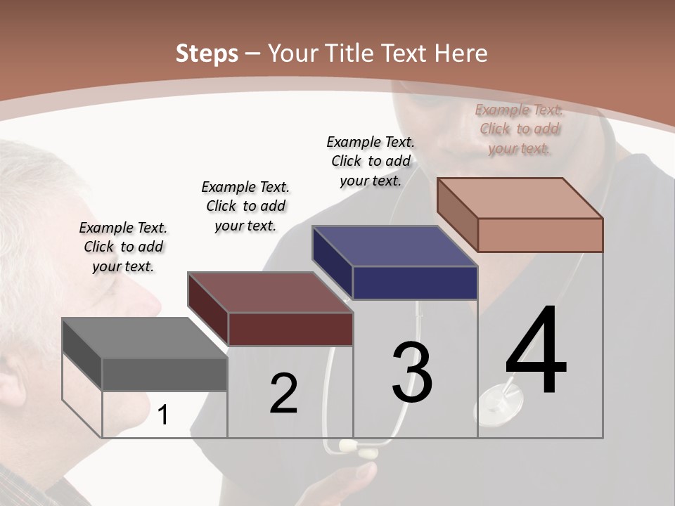 Employee Tablet Man PowerPoint Template