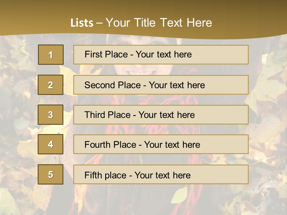 Lying Offspring Person PowerPoint Template