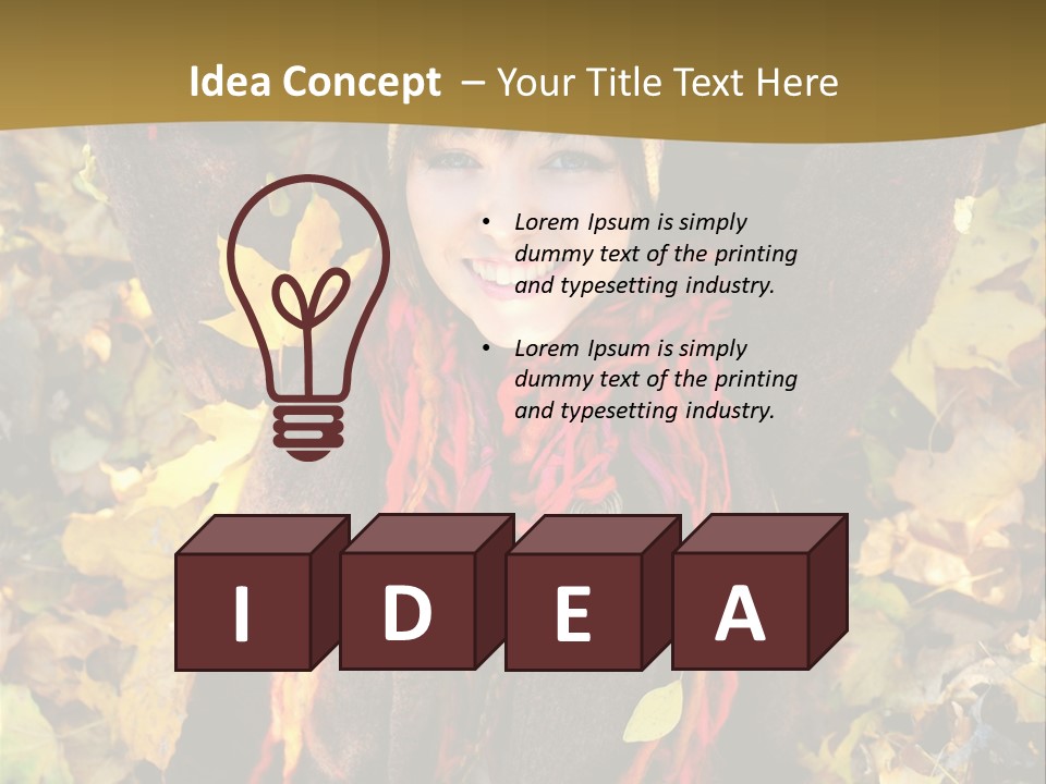 Lying Offspring Person PowerPoint Template