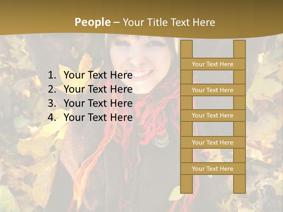 Lying Offspring Person PowerPoint Template