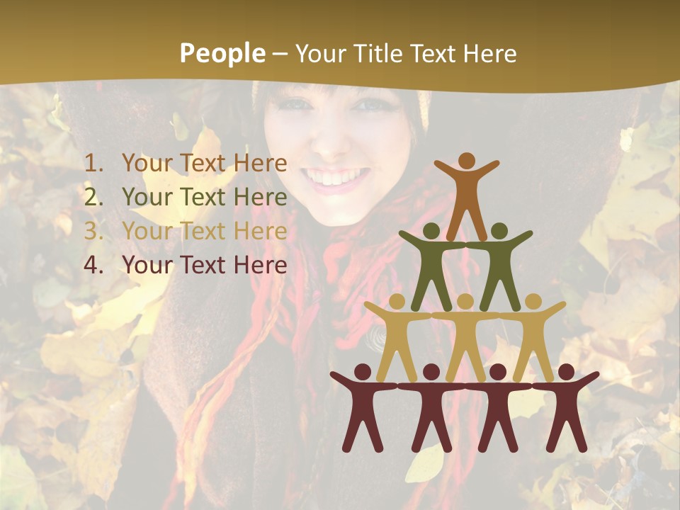 Lying Offspring Person PowerPoint Template