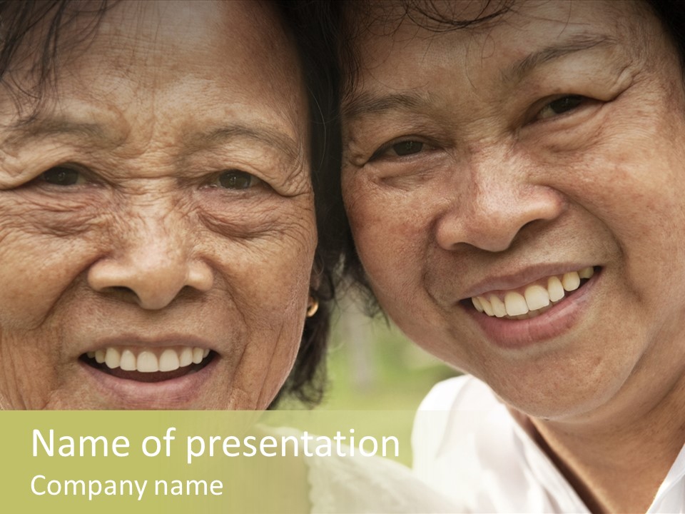 Head Retirement Asian PowerPoint Template