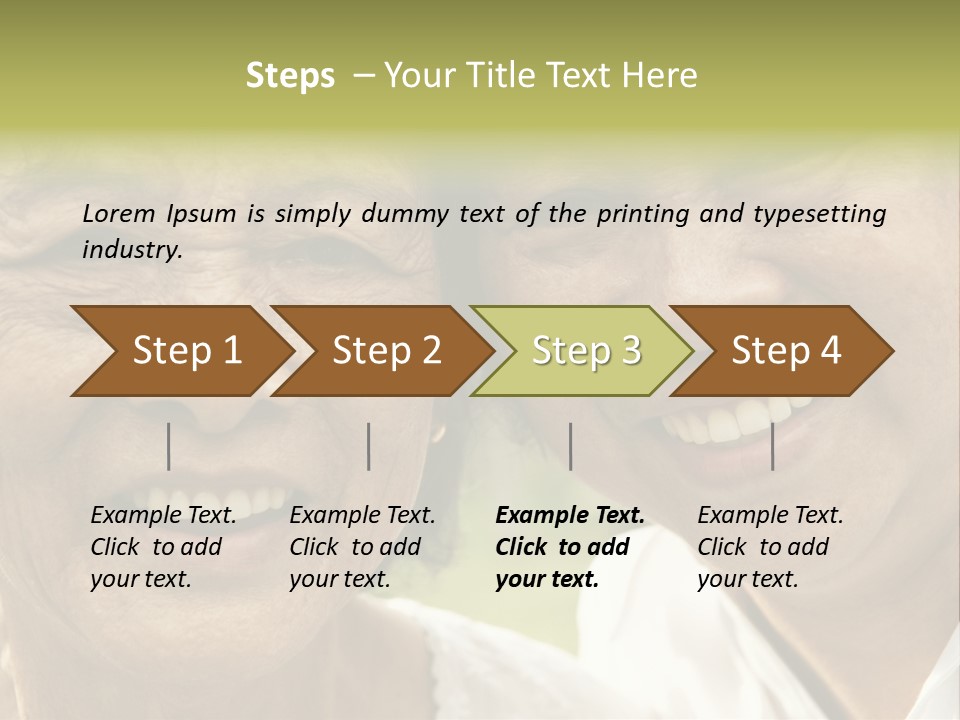 Head Retirement Asian PowerPoint Template