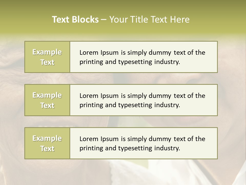 Head Retirement Asian PowerPoint Template
