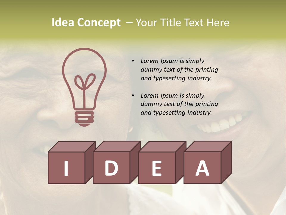 Head Retirement Asian PowerPoint Template