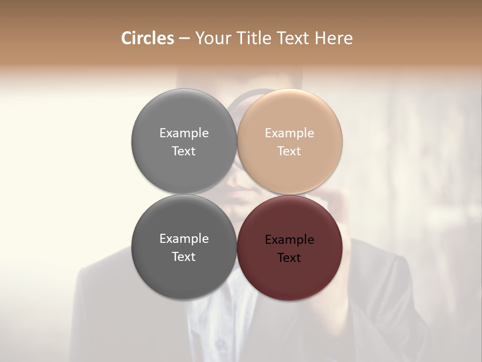 Portrait Inspector Closeup PowerPoint Template