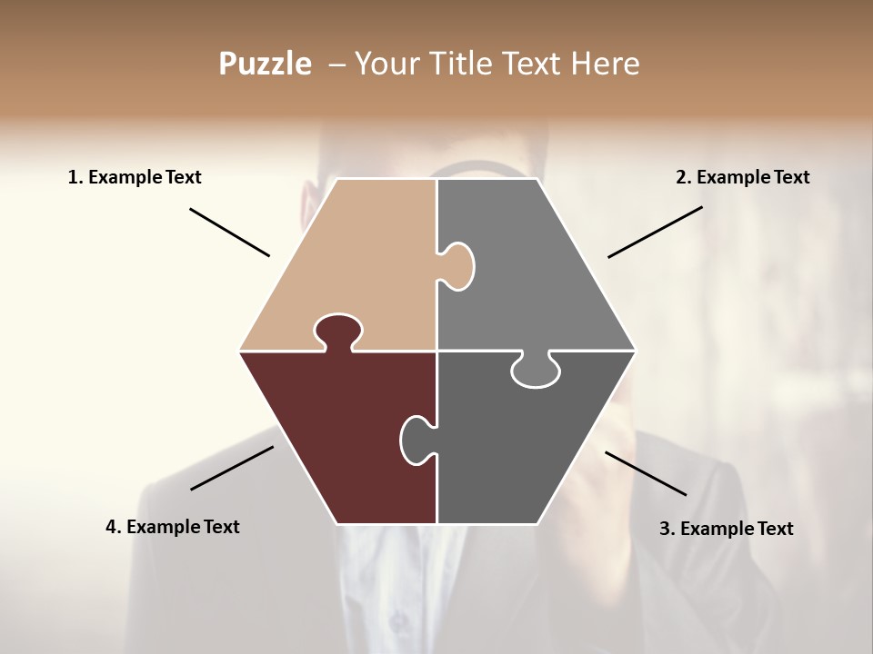 Portrait Inspector Closeup PowerPoint Template